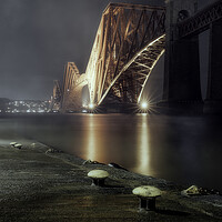 Buy canvas prints of Forth Bridge at night  by Anthony McGeever