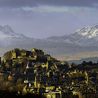 Buy canvas prints of Golden Light on Stirling Castle  by Anthony McGeever