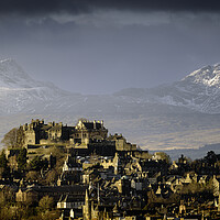 Buy canvas prints of Sunset On Stirling Castle  by Anthony McGeever
