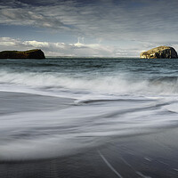 Buy canvas prints of Bass Rock from Seacliff Beach by Anthony McGeever