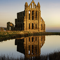 Buy canvas prints of Whitby Abbey Sunrise  by Anthony McGeever