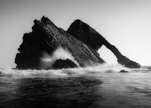 Bow Fiddle Rock Black and White  Picture Board by Anthony McGeever