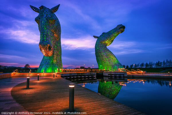 The Kelpies Picture Board by Anthony McGeever