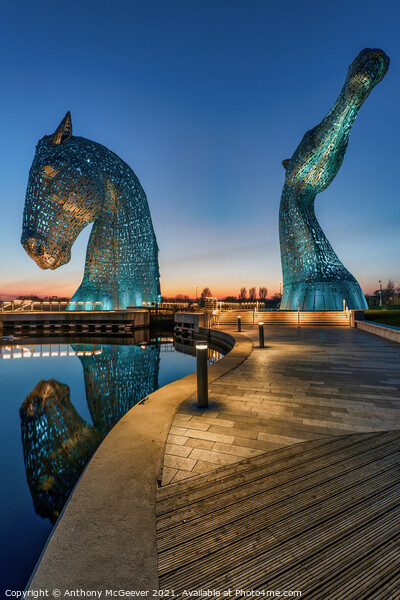 The Kelpies Picture Board by Anthony McGeever