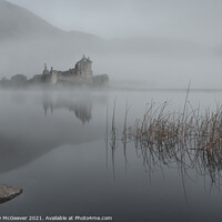 Buy canvas prints of Misty reflections on Loch Awe  by Anthony McGeever