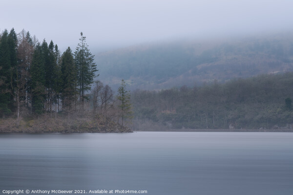 Misty Loch Ard  Picture Board by Anthony McGeever