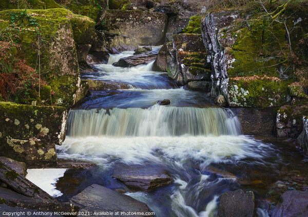 Brackinn Falls Callander Picture Board by Anthony McGeever