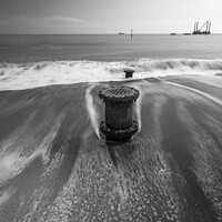 Buy canvas prints of Sandilands platform just off the coast of Lincolnshire by That Foto