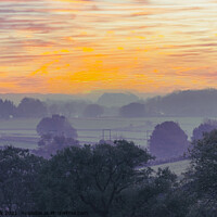 Buy canvas prints of Sunset in the Peaks, Looking over Buxton by That Foto