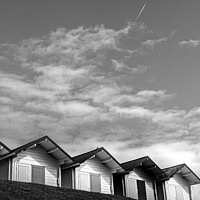 Buy canvas prints of Sun Huts on the beach edge Mablethorpe by That Foto