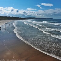Buy canvas prints of Whitby beach by Sue Walker