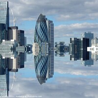 Buy canvas prints of London reflection  by Sue Walker