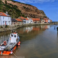 Buy canvas prints of Staithes, North Yorkshire  by Sue Walker