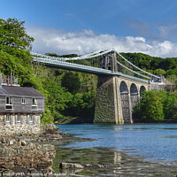 Buy canvas prints of Menai Bridge, Anglesey  by Sue Walker