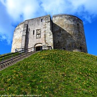 Buy canvas prints of Cliffords Tower, York by Sue Walker