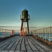 Buy canvas prints of Whitby pier by Sue Walker