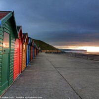 Buy canvas prints of Sunset at Whitby by Sue Walker