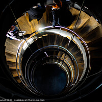 Buy canvas prints of Glasgow Spiral Staircase by Chris Pownell