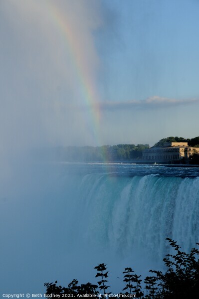 Niagara Falls Rainbow Picture Board by Beth Rodney