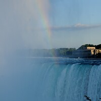 Buy canvas prints of Niagara Falls Rainbow by Beth Rodney