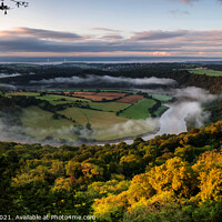 Buy canvas prints of Eagles Nest viewpoint Chepstow by paul reynolds