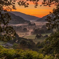 Buy canvas prints of Valley sunset by paul reynolds