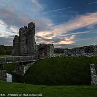 Buy canvas prints of Ogmore Castle  by paul reynolds