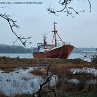 Buy canvas prints of Boat on the River Torridge by James Moore