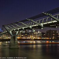 Buy canvas prints of Millennium Bridge, London St Pauls by Lesley Pegrum