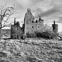Buy canvas prints of The ruin of Kilchurn Castle. by Andrea Obzerova