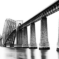 Buy canvas prints of Forth Rail Bridge in South Queensferry, Edinburgh by Andrea Obzerova