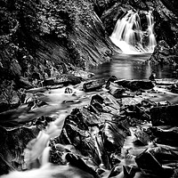 Buy canvas prints of Bruar falls, Scotland. by Andrea Obzerova