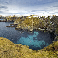 Buy canvas prints of Selchie Geo, Shetland Islands, St Ninian's by Andrea Obzerova