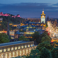 Buy canvas prints of Edinburgh Skyline at Night by Philip Stewart
