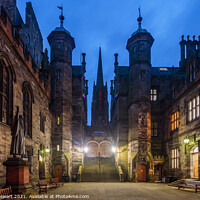 Buy canvas prints of New College, The University of Edinburgh by Philip Stewart