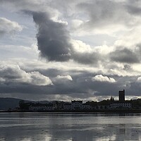 Buy canvas prints of Inverary Storm Clouds by Andy Lightbody