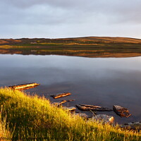 Buy canvas prints of Loch of Yarrows Thrumster Caithness by Andy Lightbody