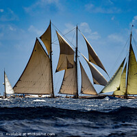 Buy canvas prints of Classic yachts. by Ed Whiting