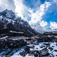Buy canvas prints of Everest Trail, the long walk. by Ed Whiting
