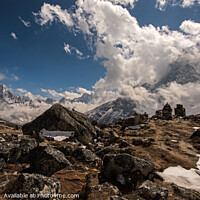 Buy canvas prints of Everest trail  by Ed Whiting