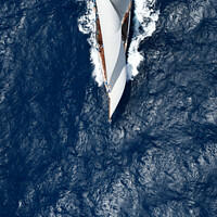 Buy canvas prints of Columbia under full sail. by Ed Whiting