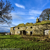 Buy canvas prints of Old farm on the moors by Ed Whiting