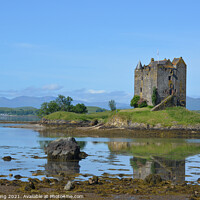 Buy canvas prints of Castle Stalker by Ed Whiting