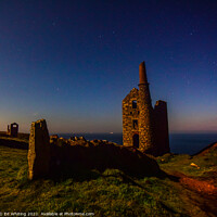 Buy canvas prints of Botallack at night by Ed Whiting
