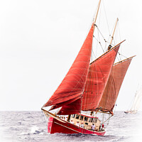 Buy canvas prints of Gaff Ketch by Ed Whiting