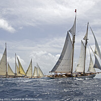 Buy canvas prints of Yacht race by Ed Whiting