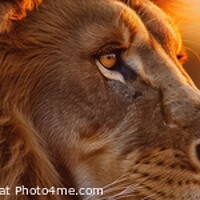 Buy canvas prints of A close up of a lion by Massimiliano Leban