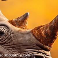 Buy canvas prints of Rhino horns by Massimiliano Leban
