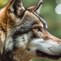 Buy canvas prints of Wolf in the forest by Massimiliano Leban