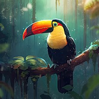 Buy canvas prints of Toucan Paint by Massimiliano Leban
